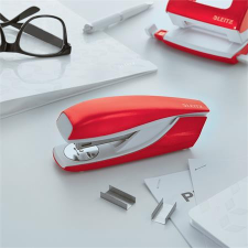 Leitz Tűzőgép, 24/6, 26/6, 30 lap, LEITZ Nexxt Wow, piros (E55021026) tűzőgép