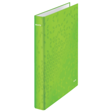 Leitz Wow 2 Gyűrűs könyv A4 D alakú lakkfényű - Zöld (42410054) gyűrűskönyv