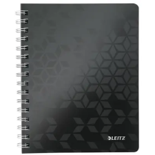 Leitz Wow 80 lapos A4 vonalas spirálfüzet Fekete füzet