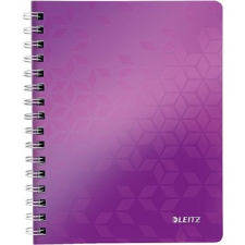 Leitz WOW A5 spirálfüzet, vonalas, lila füzet