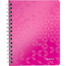 Leitz WOW A5 spirálfüzet, vonalas, rózsaszín füzet