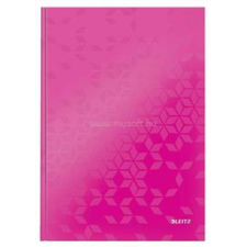 Leitz Wow beíró, A4, kockás, 80 lap, keményfedeles (rózsaszín) (LEITZ_46261023) füzet
