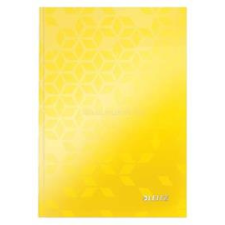 Leitz Wow beíró, A5, vonalas, 80 lap, keményfedeles (sárga) (LEITZ_46271016) füzet