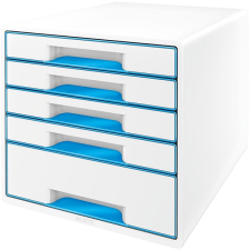 Leitz WOW CUBE, 5 fiók, fehér-kék irattartó