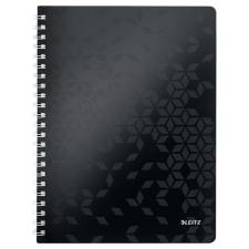 Leitz WOW spirálfüzet A4 vonalas fekete (46370095) füzet