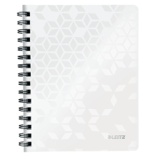 Leitz WOW spirálfüzet A5, kockás, fehér (46410001) füzet