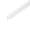 Lejtős profil zuhanykabinba "T" Eviso fehér matt, rozsdamentes acél hossz 120 cm, élmagasság 11 mm, LSWH0304