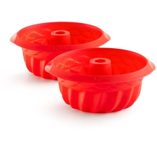 Lékué Mini Savarin Kuglóf sütőforma, szilikon, 15 cm, 2 db sütés és főzés