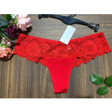 Lemila csipkés francia fazonú csipőtanga 3XL-5XL méret piros