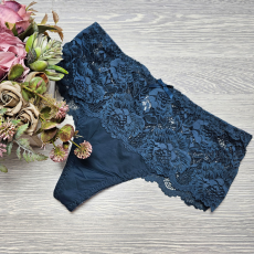 Lemila Magas derekú csipkés tanga 2XL, Grafit