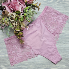 Lemila Magas derekú tanga csipkés szélű Mályva, M