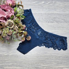 Lemila Női féltanga pamut csipke-derékkal L, smeraldo női alsó