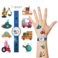  Lemosható gyerek tetoválás – Party tetoválás – Munkagépek és járművek party kellék