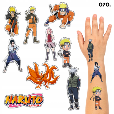 LEMOSHATÓ TETOVÁLÁSOK GYEREKEKNEK IDEIGLENES ANIME NARUTO - 8 EL. / 150 MODELL csillámtetoválás