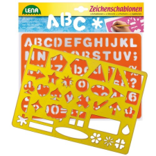 LENA Betűs rajzsablon, LENA-65774 kreatív és készségfejlesztő