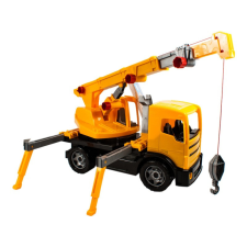  LENA: Műanyag darus autó - 62 cm autópálya és játékautó