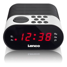 Lenco CR-07 WHITE Rádió órával - Fehér rádió