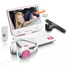 Lenco DVP-910 Hordozható DVD Lejátszó Pink dvd lejátszó
