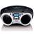 Lenco SCD-501WH hordozható FM rádió CD-USB lejátszó Bluetooth® fekete/fehér