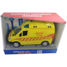  Lendkerekes magyar mentőautó - hanggal és fénnyel autópálya és játékautó