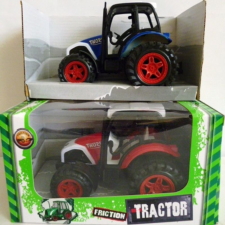  Lendkerekes műanyag traktor autópálya és játékautó
