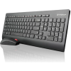 Lenovo 4X30M39497 billentyűzet Egér mellékelve Vezeték nélküli RF QWERTY Amerikai angol Fekete (4X30M39497)