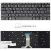 Lenovo IdeaPad 14 ALC7, IdeaPad 14 IJL7 gyári billentyűzet (US kiosztás, keret nélkül, szürke)