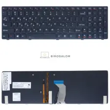 Lenovo IdeaPad Y580, Y580N, Y580NT gyári billentyűzet (GR kiosztás, háttérvilágítással, fekete) laptop alkatrész