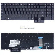 Lenovo Legion 5 16IRX9 gyári billentyűzet (US kiosztás, háttérvilágítással, szürke) laptop alkatrész
