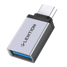 LENTION USB-C USB 3.0 adapter (ezüst) mobiltelefon kellék