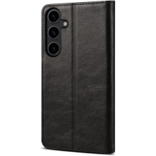 LENUO Leather Samsung Galaxy S24+ fekete flip tok tok és táska