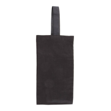 Lenvászon italtartó füllel 17cm x 34cm fekete dekorálható tárgy