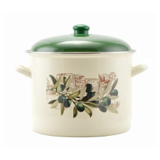 LEO-10430 Oliva Zománcozott fazék 20 cm+fedő edény