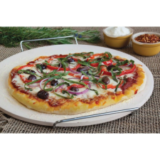 LEO-2090 Pizzasütő kő lap, állvánnyal - 33 cm (Perfect Home) konyhai eszköz