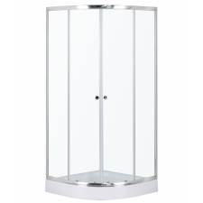  Leo 80 Chrome íves zuhanykabin zuhanytálcával kád, zuhanykabin