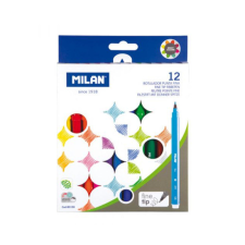LEO-8753 Milan: 12 db-os filctoll szett filctoll, marker