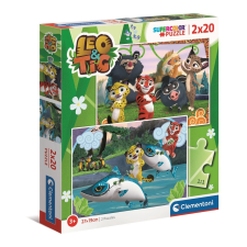 Leo és Tig 2x20 darabos puzzle gyerekeknek puzzle, kirakós