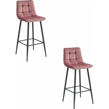  Leobert Hoker ARCETO - bársony sötét rózsaszín/lábak fekete x 2 bútor