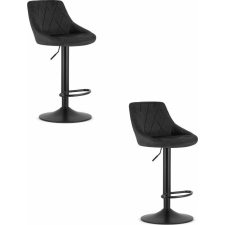  Leobert Hoker KAST - bársony fekete/alap fekete x 2 bútor