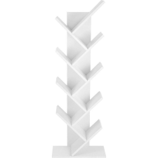 Leobert Modern Fehér Fából Készült Könyvespolc Állvány (2155) bútor