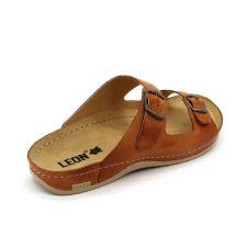 LEON 703 LEON Comfort férfi bőr papucs férfi papucs