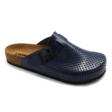 LEON Papucs 4700 Leon Comfort férfi bőr, fekete, 44 munkavédelmi cipő