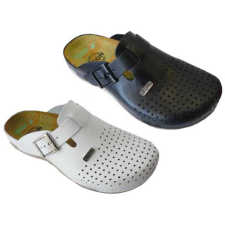 LEON Papucs 700 Leon Comfort férfi bőr, fekete, 43 munkavédelmi cipő