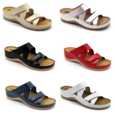 LEON Papucs 906 Leon Comfort női bőr, fehér, 38