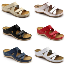 LEON Papucs 906 Leon Comfort női bőr, piros, 35 munkavédelmi cipő