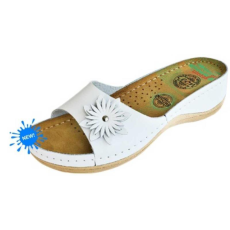 LEON Papucs 915 Leon Comfort női bőr, fehér, 37
