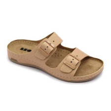 LEON Papucs 955 Leon Comfort női bőr, bézs, 37 munkavédelmi cipő