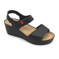 LEON Szandál 1080 Leon Comfort női bőr, fekete, 41