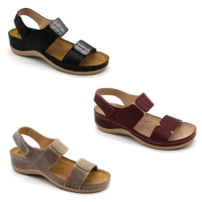 LEON Szandál 945 Leon Comfort női bőr, szürke, 41 munkavédelmi cipő