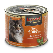 Leonardo 200 gr kacsahús csirkével és sárgarépával TOP TERMÉK macskaeledel